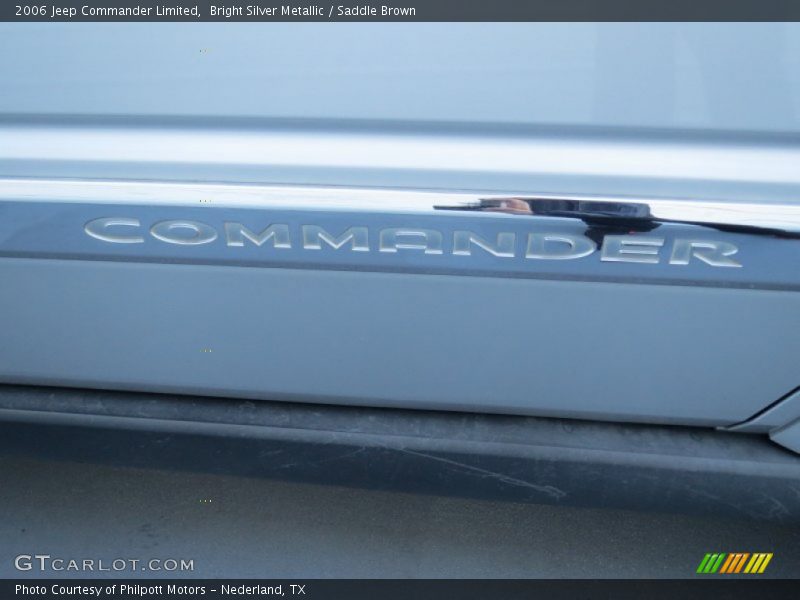 Bright Silver Metallic / Saddle Brown 2006 Jeep Commander Limited