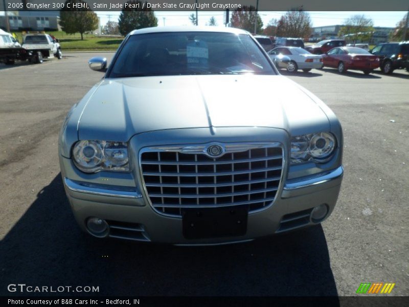 Satin Jade Pearl / Dark Slate Gray/Light Graystone 2005 Chrysler 300 C HEMI