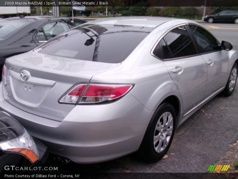 Brilliant Silver Metallic / Black 2009 Mazda MAZDA6 i Sport