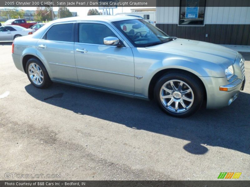 Satin Jade Pearl / Dark Slate Gray/Light Graystone 2005 Chrysler 300 C HEMI