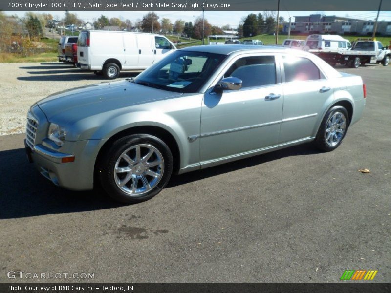 Satin Jade Pearl / Dark Slate Gray/Light Graystone 2005 Chrysler 300 C HEMI