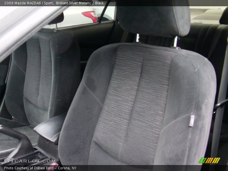 Brilliant Silver Metallic / Black 2009 Mazda MAZDA6 i Sport