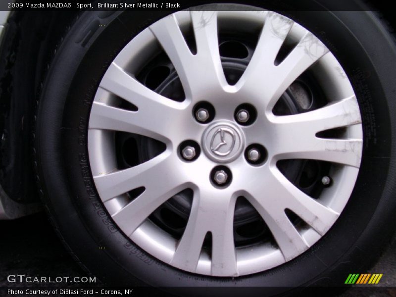Brilliant Silver Metallic / Black 2009 Mazda MAZDA6 i Sport