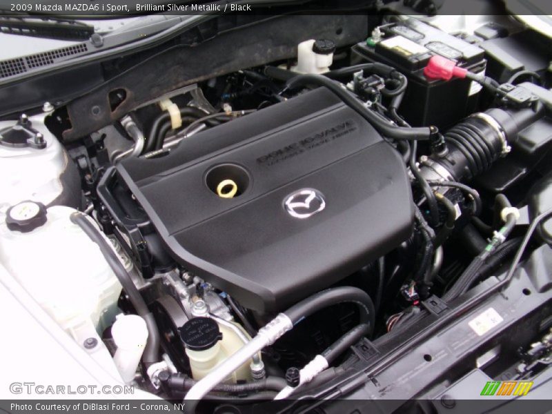 Brilliant Silver Metallic / Black 2009 Mazda MAZDA6 i Sport