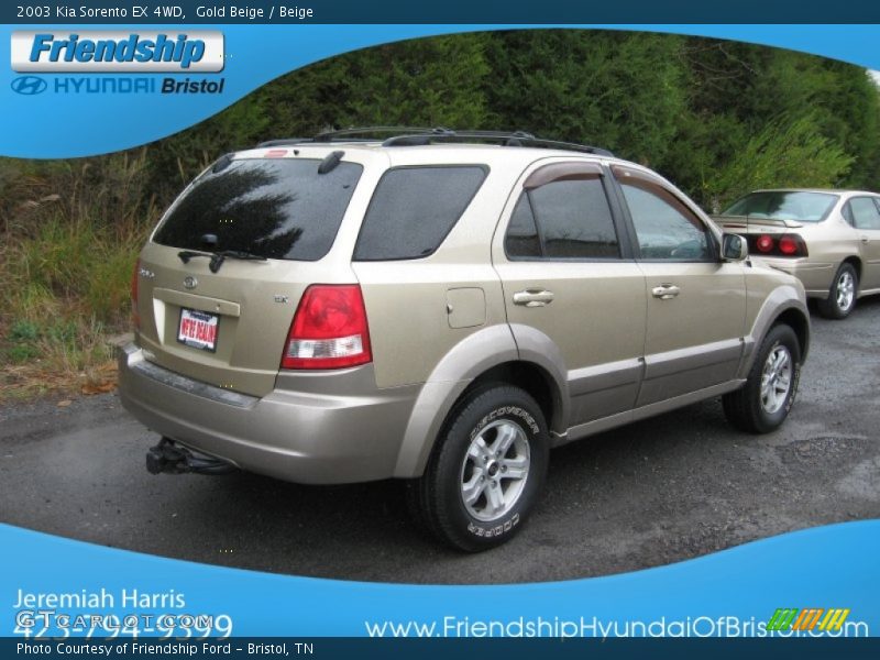 Gold Beige / Beige 2003 Kia Sorento EX 4WD