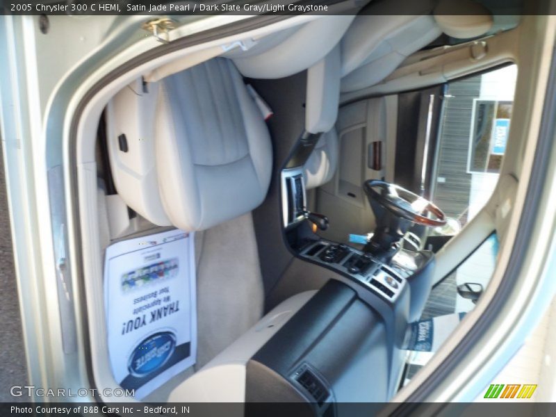 Satin Jade Pearl / Dark Slate Gray/Light Graystone 2005 Chrysler 300 C HEMI