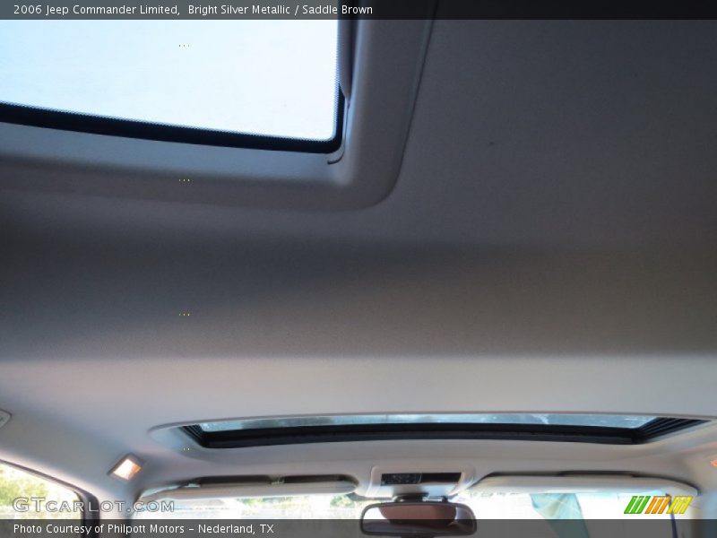 Bright Silver Metallic / Saddle Brown 2006 Jeep Commander Limited