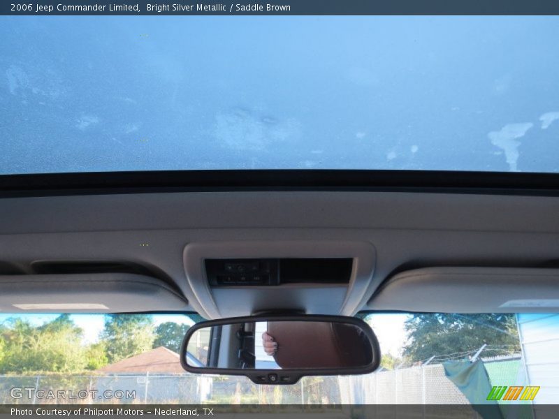 Bright Silver Metallic / Saddle Brown 2006 Jeep Commander Limited