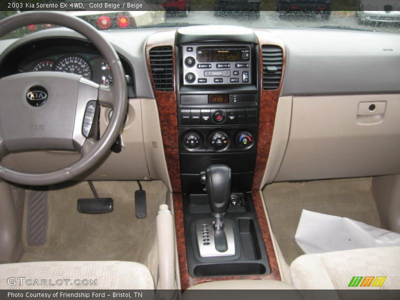 Gold Beige / Beige 2003 Kia Sorento EX 4WD