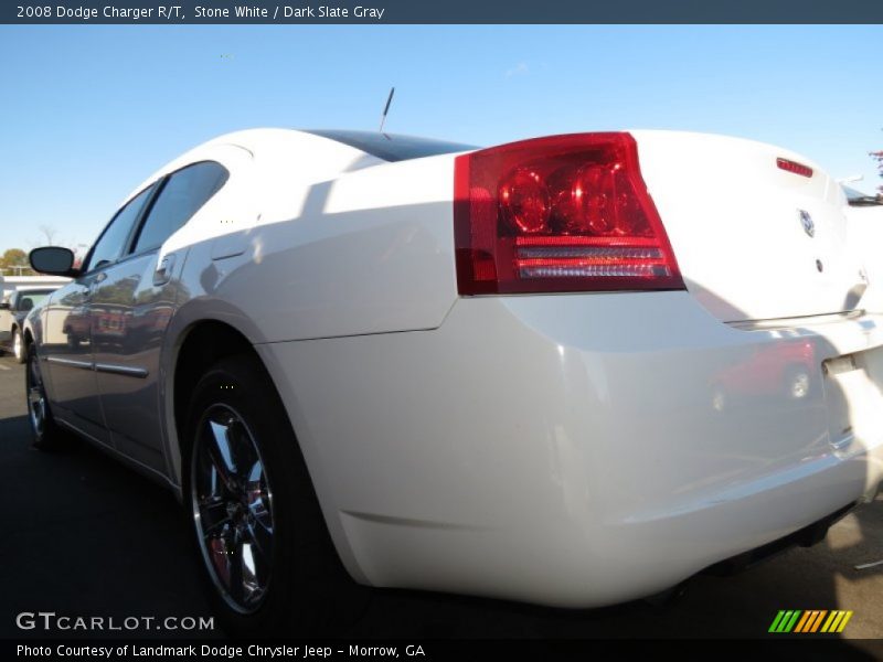 Stone White / Dark Slate Gray 2008 Dodge Charger R/T