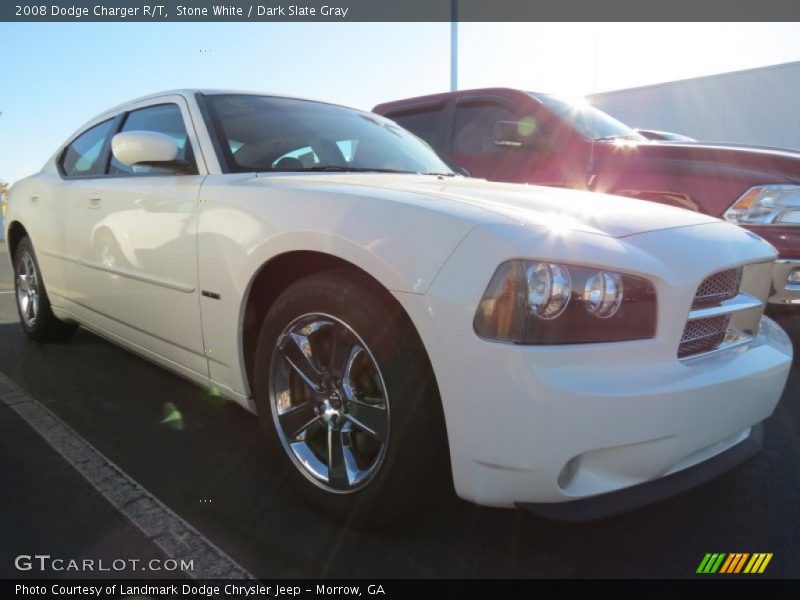 Stone White / Dark Slate Gray 2008 Dodge Charger R/T