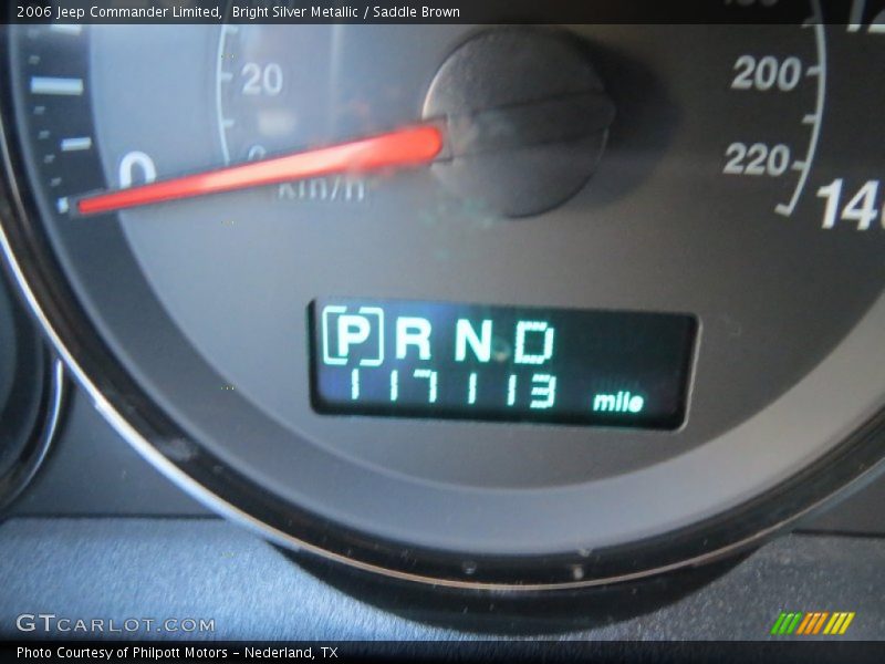 Bright Silver Metallic / Saddle Brown 2006 Jeep Commander Limited