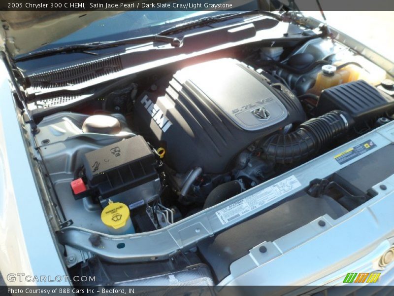 Satin Jade Pearl / Dark Slate Gray/Light Graystone 2005 Chrysler 300 C HEMI