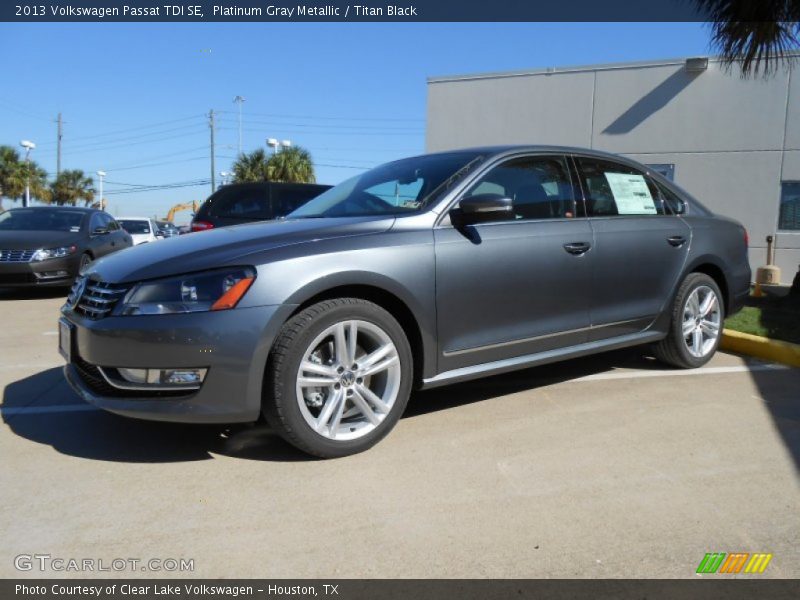 Platinum Gray Metallic / Titan Black 2013 Volkswagen Passat TDI SE