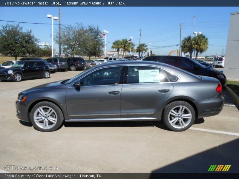 Platinum Gray Metallic / Titan Black 2013 Volkswagen Passat TDI SE