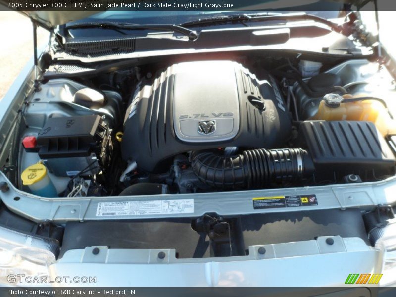 Satin Jade Pearl / Dark Slate Gray/Light Graystone 2005 Chrysler 300 C HEMI