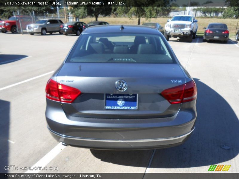 Platinum Gray Metallic / Titan Black 2013 Volkswagen Passat TDI SE