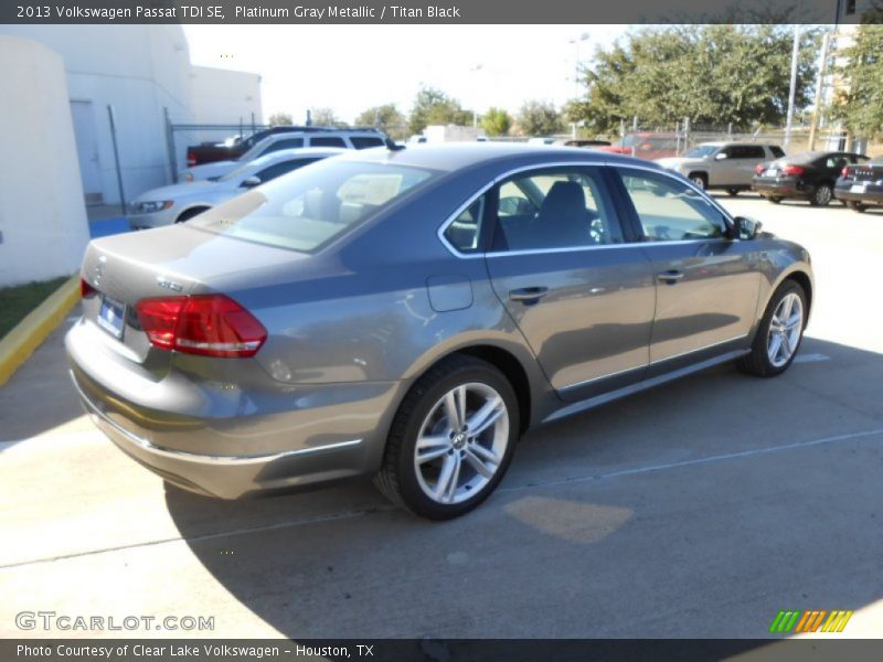 Platinum Gray Metallic / Titan Black 2013 Volkswagen Passat TDI SE