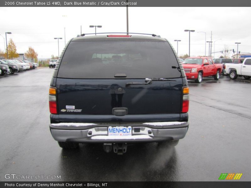 Dark Blue Metallic / Gray/Dark Charcoal 2006 Chevrolet Tahoe LS 4WD
