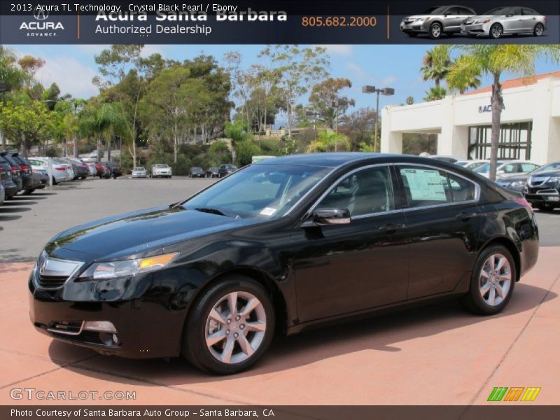 Crystal Black Pearl / Ebony 2013 Acura TL Technology
