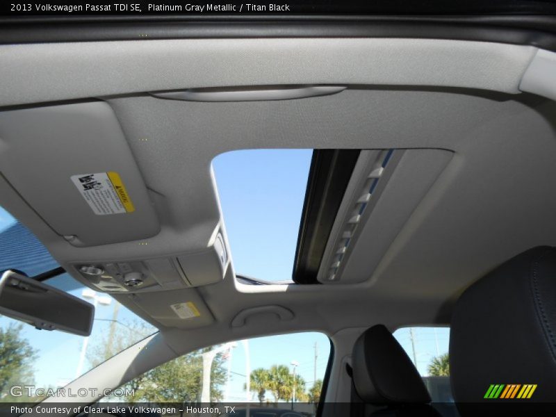 Platinum Gray Metallic / Titan Black 2013 Volkswagen Passat TDI SE