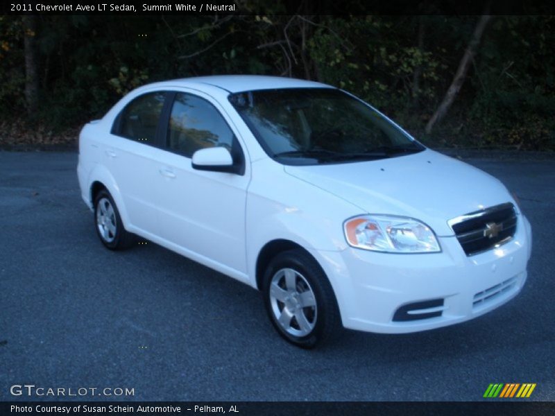 Summit White / Neutral 2011 Chevrolet Aveo LT Sedan