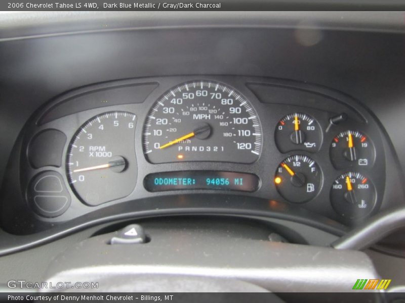 Dark Blue Metallic / Gray/Dark Charcoal 2006 Chevrolet Tahoe LS 4WD