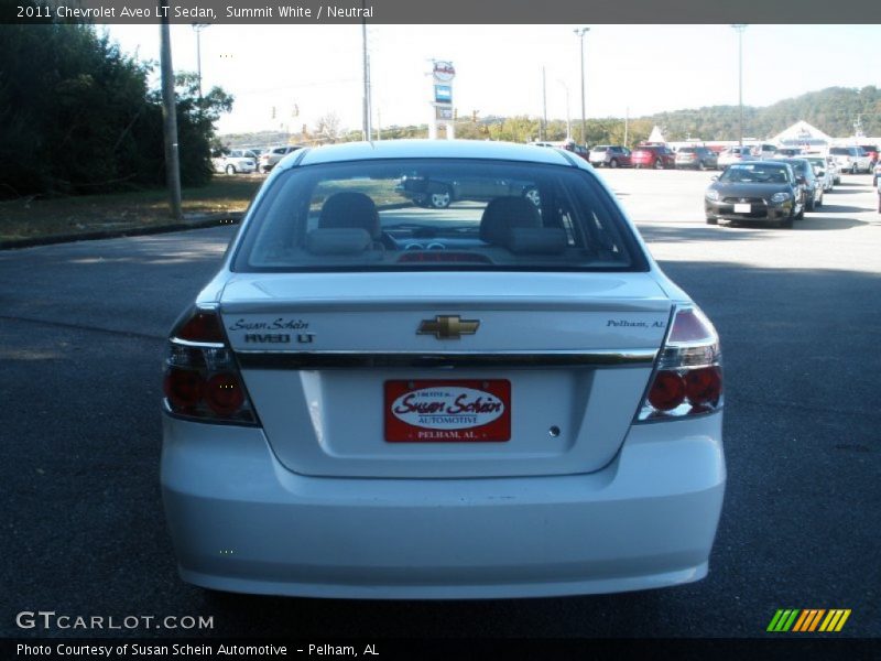 Summit White / Neutral 2011 Chevrolet Aveo LT Sedan