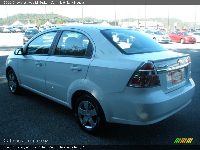 Summit White / Neutral 2011 Chevrolet Aveo LT Sedan