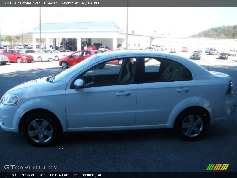 Summit White / Neutral 2011 Chevrolet Aveo LT Sedan