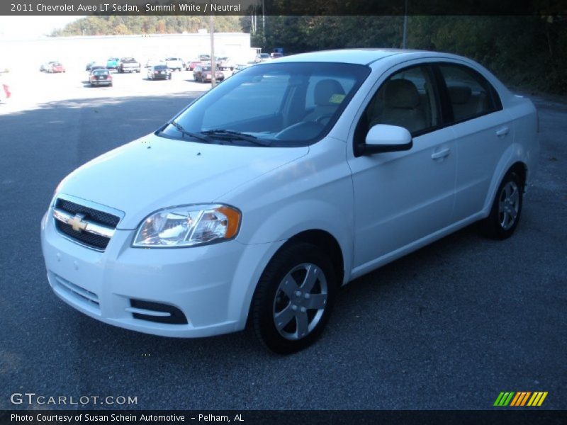 Summit White / Neutral 2011 Chevrolet Aveo LT Sedan