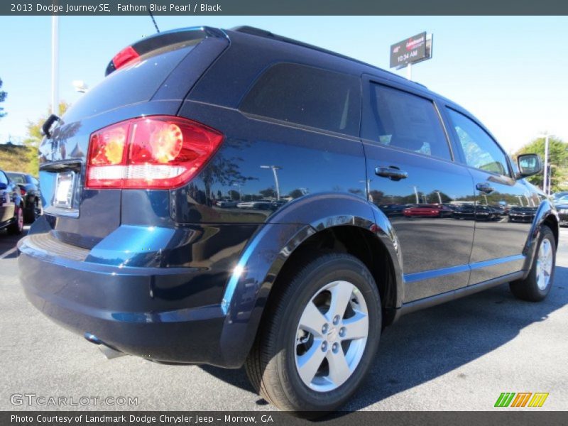 Fathom Blue Pearl / Black 2013 Dodge Journey SE