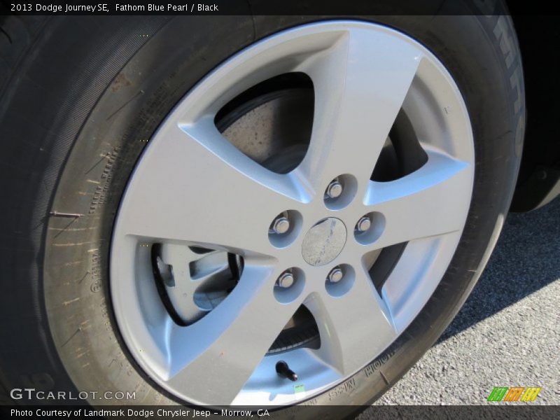 Fathom Blue Pearl / Black 2013 Dodge Journey SE