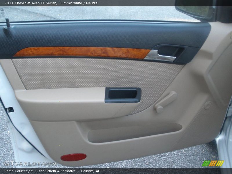 Summit White / Neutral 2011 Chevrolet Aveo LT Sedan