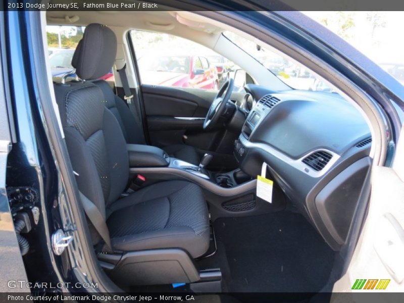 Fathom Blue Pearl / Black 2013 Dodge Journey SE