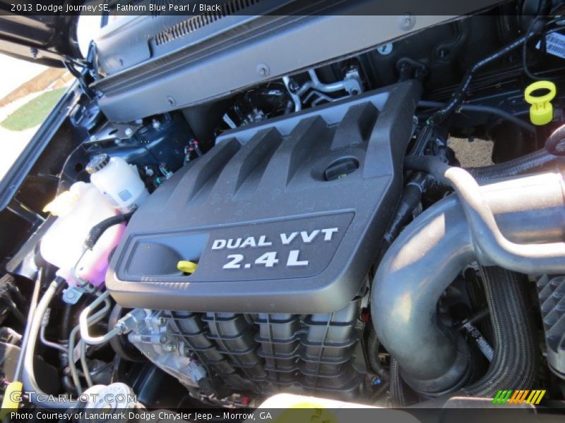Fathom Blue Pearl / Black 2013 Dodge Journey SE