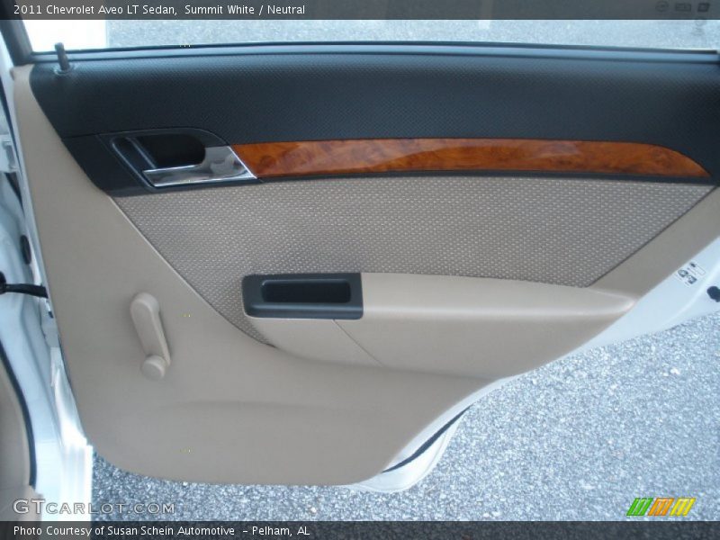 Summit White / Neutral 2011 Chevrolet Aveo LT Sedan