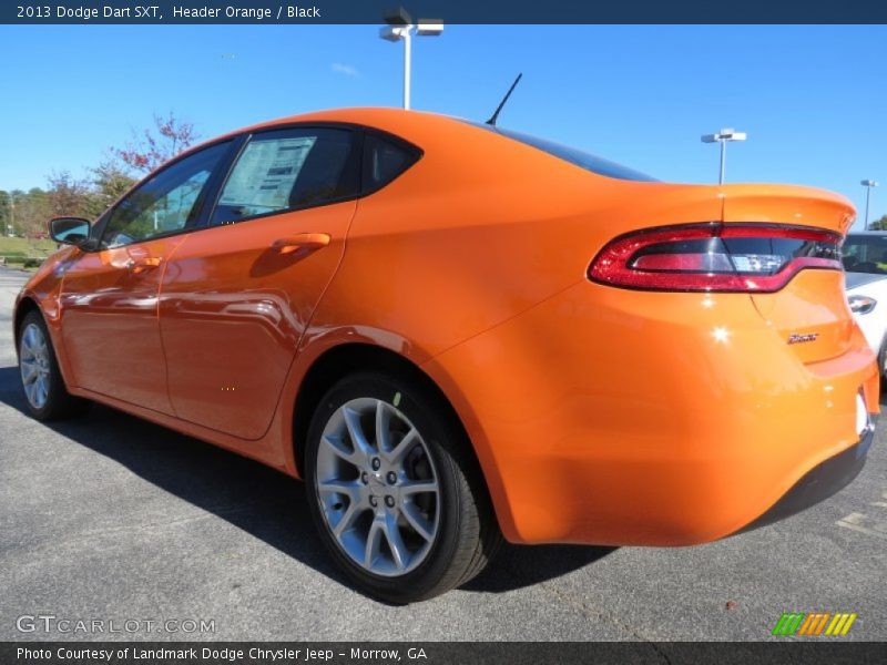 Header Orange / Black 2013 Dodge Dart SXT