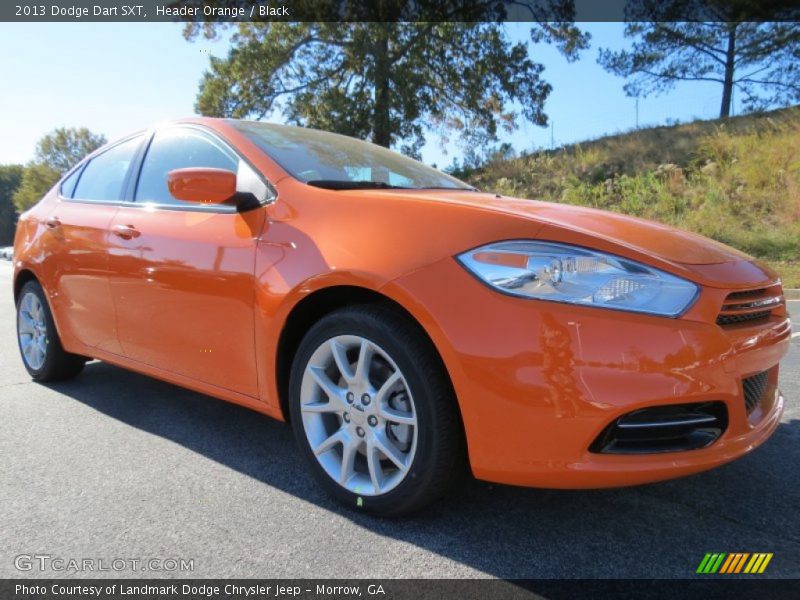 Header Orange / Black 2013 Dodge Dart SXT