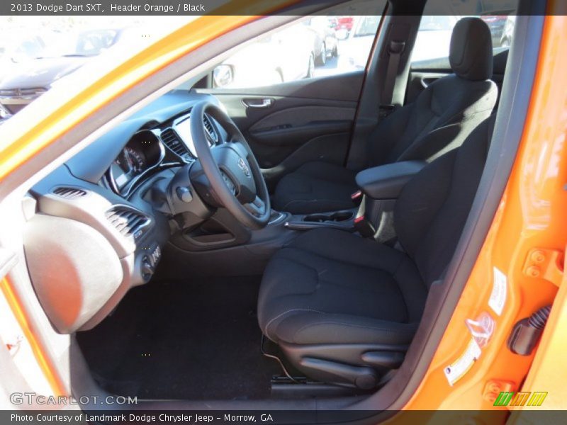 Header Orange / Black 2013 Dodge Dart SXT