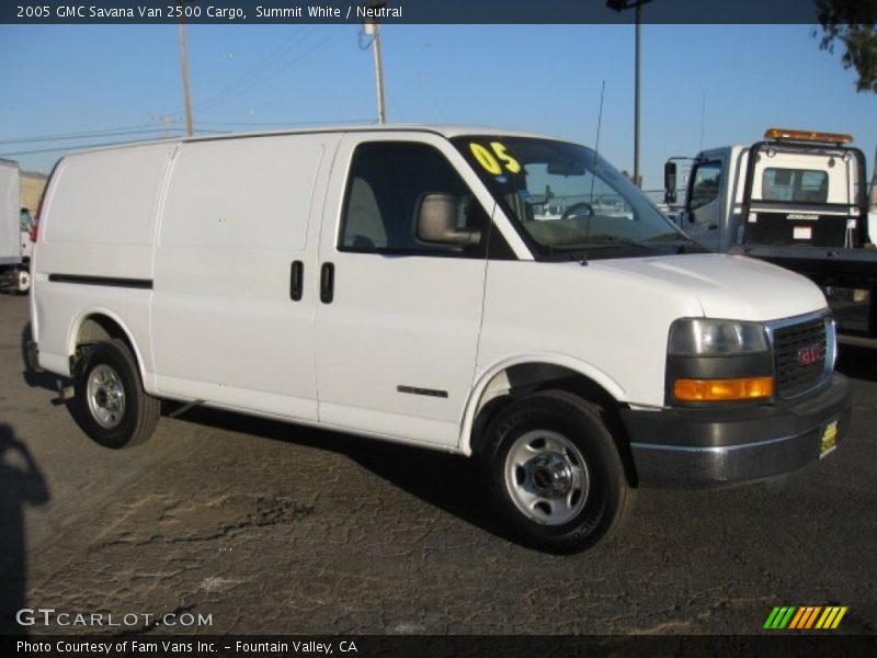 Summit White / Neutral 2005 GMC Savana Van 2500 Cargo