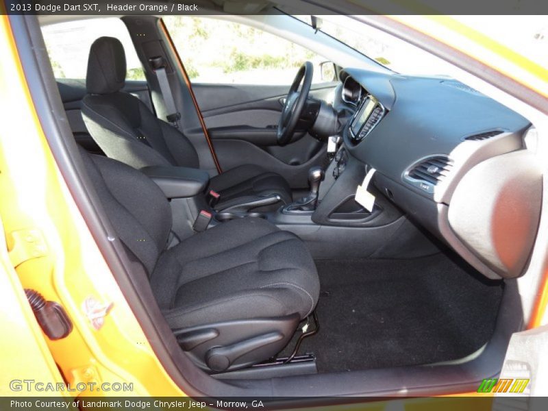 Header Orange / Black 2013 Dodge Dart SXT