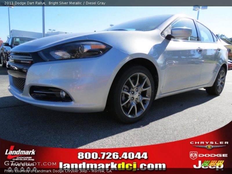 Bright Silver Metallic / Diesel Gray 2013 Dodge Dart Rallye