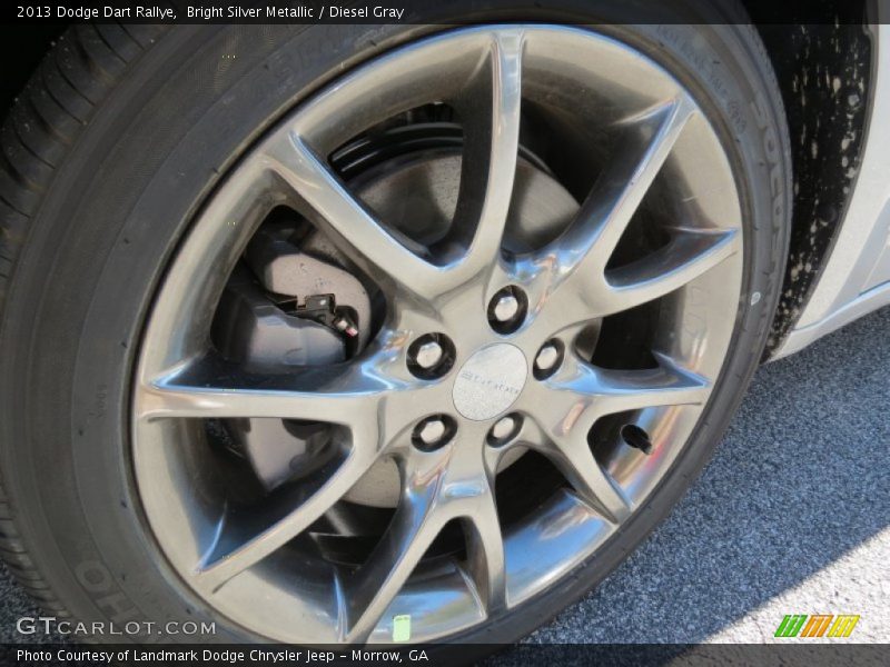Bright Silver Metallic / Diesel Gray 2013 Dodge Dart Rallye