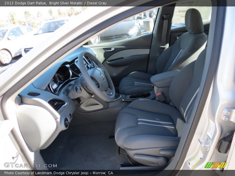 Bright Silver Metallic / Diesel Gray 2013 Dodge Dart Rallye