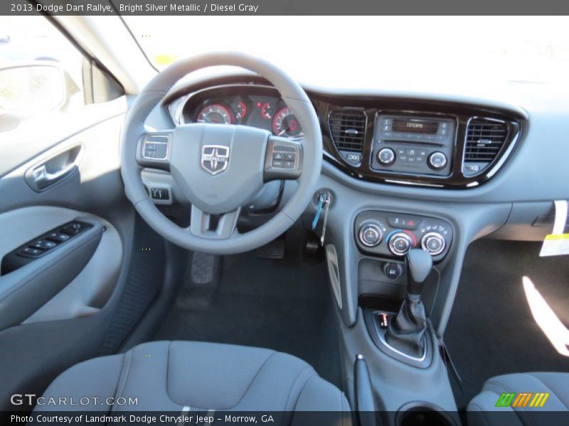 Bright Silver Metallic / Diesel Gray 2013 Dodge Dart Rallye