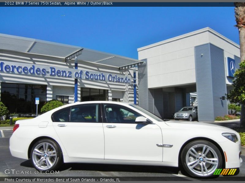 Alpine White / Oyster/Black 2012 BMW 7 Series 750i Sedan