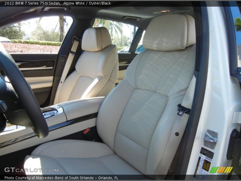 Front Seat of 2012 7 Series 750i Sedan