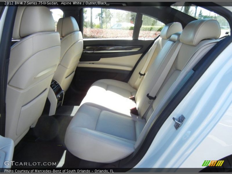 Rear Seat of 2012 7 Series 750i Sedan