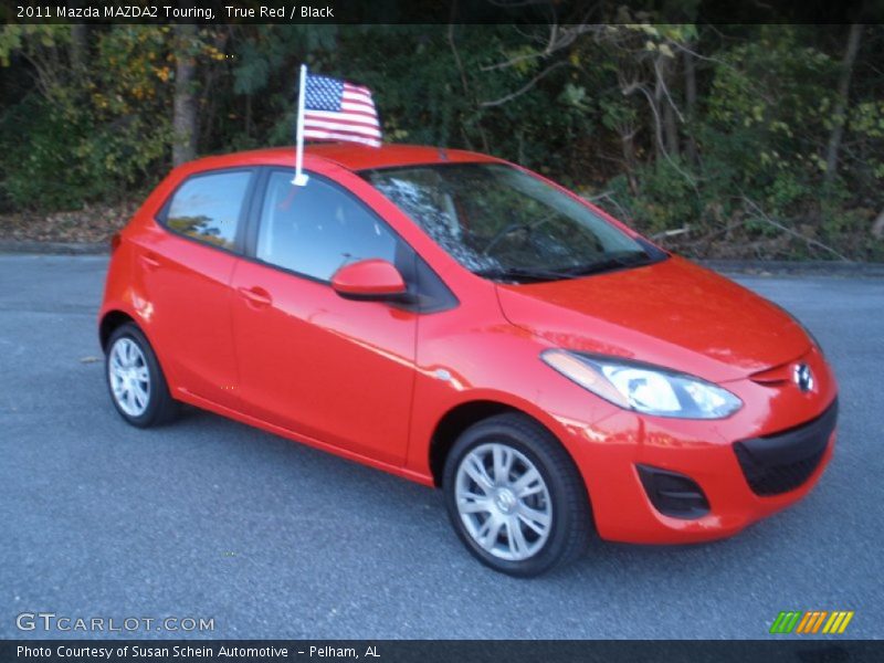 True Red / Black 2011 Mazda MAZDA2 Touring